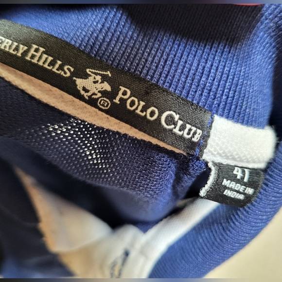 NWT Kids Beverly Hills Polo Club Blue Polo Shirt Classic Design - Size 4T - Picture 3 of 3